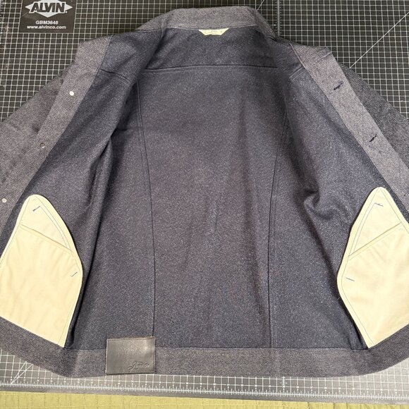 3Sixteen Denim Jacket Navy Black - XLarge - Made in USA - Picture 10 of 16